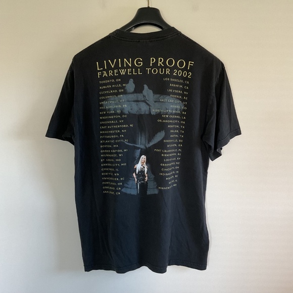 Vintage 2002 Cher Living Proof Farewell Tour Shirt Black Giant Tag Mens Sz XL - Picture 4 of 9